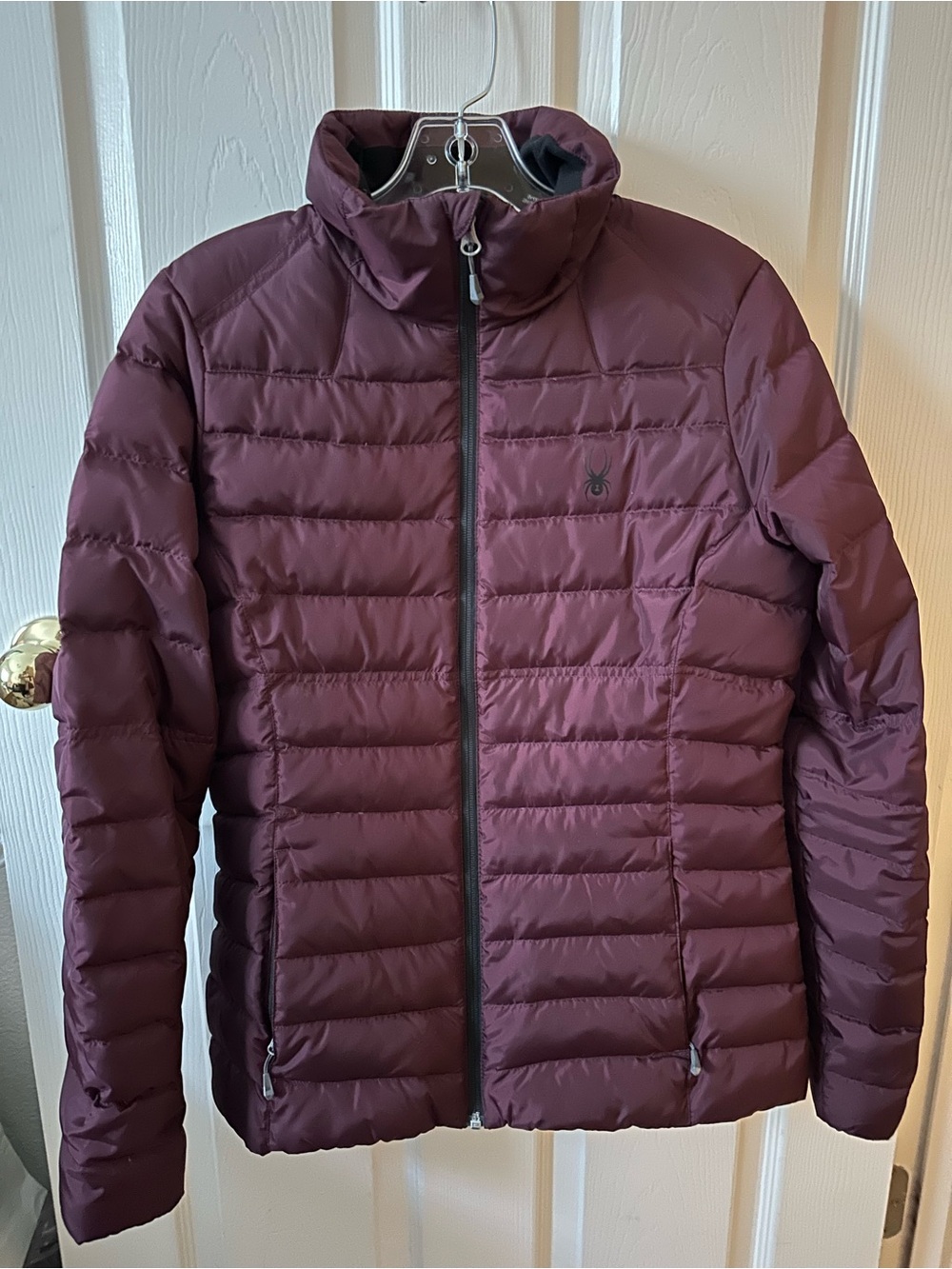 Spyder Women’s Down Puffer Jacket - Deep Maroon Burgundy